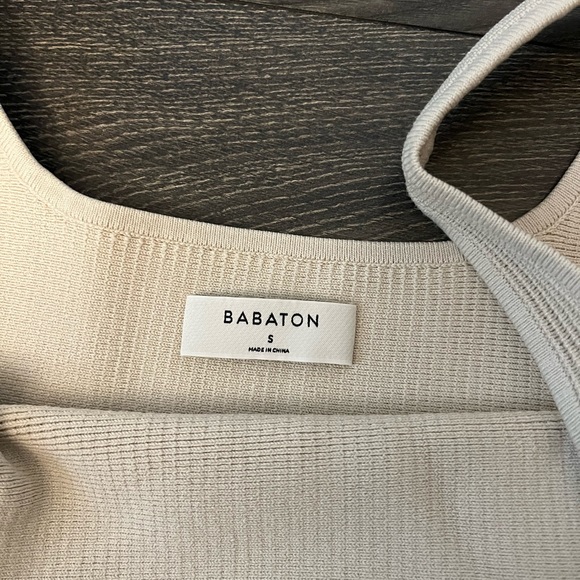 Babaton Sculpt Knit Squareneck Cropped Tank - Picture 3 of 3